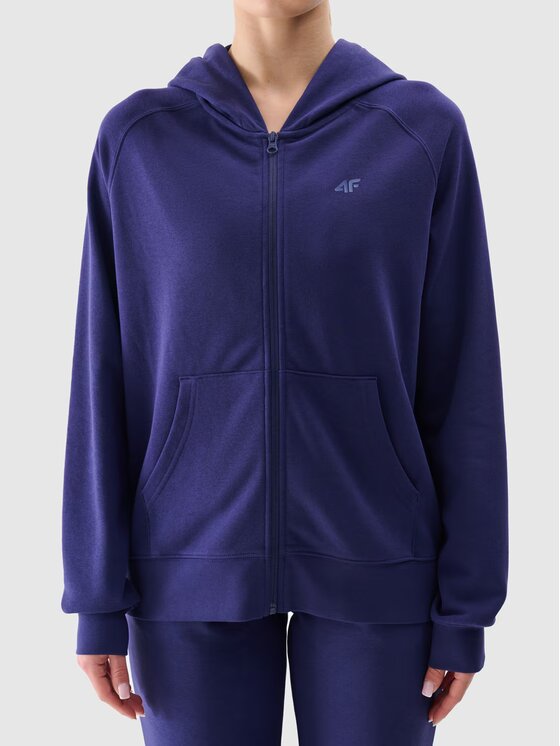 4F 4F Mikina 4FWMM00TSWSF1763-31S Tmavomodrá Regular Fit