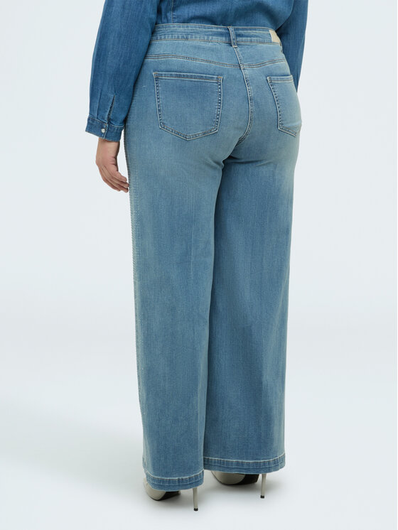 Fiorella Rubino Fiorella Rubino Jeansy P463T605256N004 Turkusowy Regular Fit
