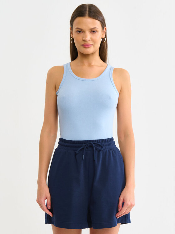 BIG STAR BIG STAR Top AURELA_400_150 Błękitny Basic Fit