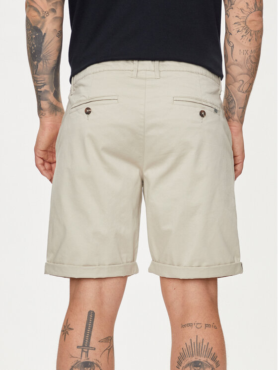 Solid Solid Шорти от плат Rockcliffe 21200395 Сив Regular Fit