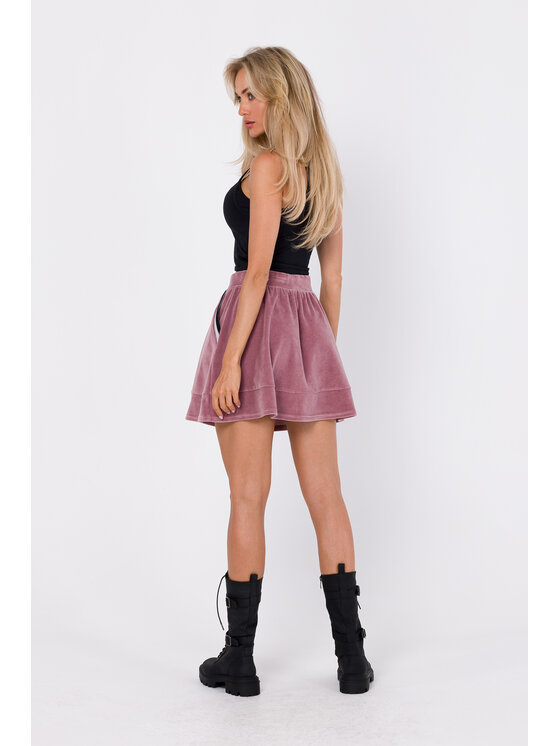 Made of Emotion Made of Emotion Sukňa M768 Ružová Modern Fit