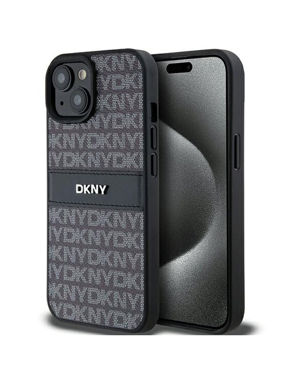 Etui na telefon DKNY, Czarne, Apple iPhone 15 Plus