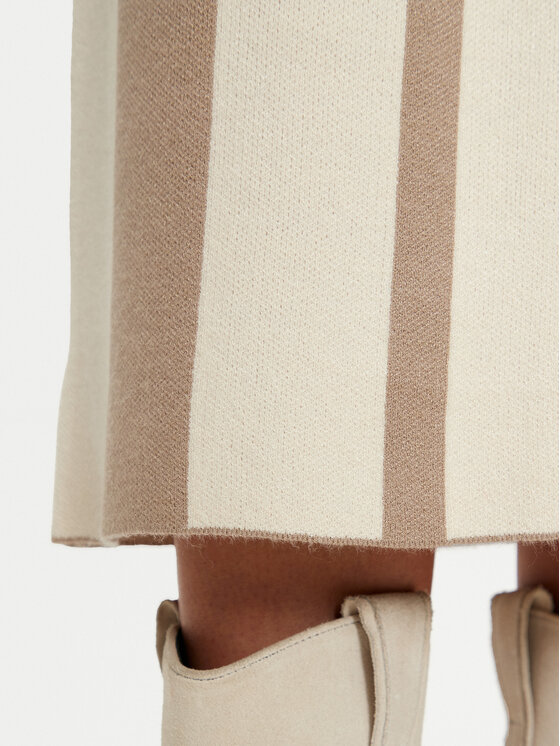 Vero Moda Vero Moda Tiesus sijonas Gold New Art 10311360 Smėlio Slim Fit