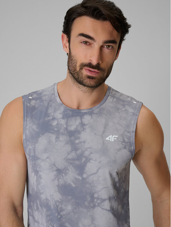 4F 4F Koszulka techniczna NO LIMITS Szary Regular Fit