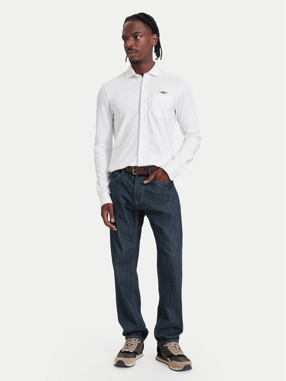 Aeronautica Militare Aeronautica Militare Πουκάμισο 262CA1313UP00408 Λευκό Regular Fit