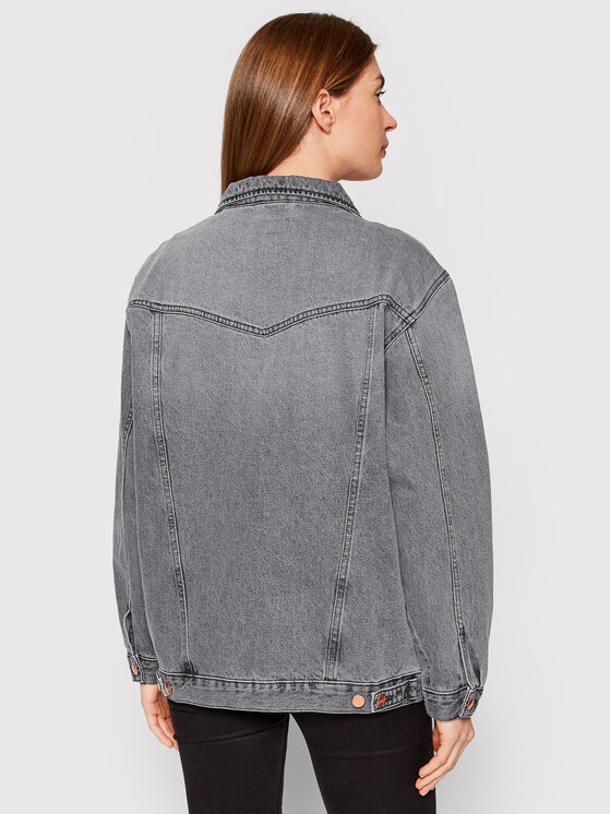 Wrangler Wrangler Kurtka jeansowa Heritage W4364442V 112146050 Szary Relaxed Fit