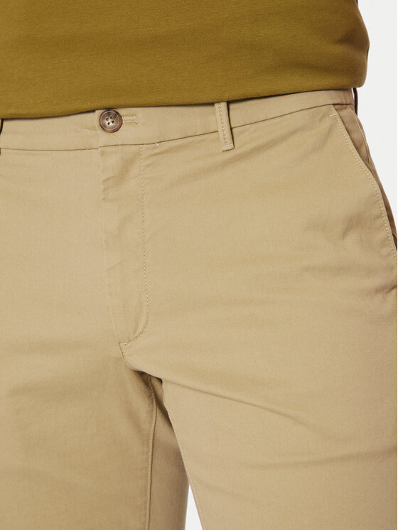 Calvin Klein Calvin Klein Szorty materiałowe Modern Twill K10K114063 Beżowy Slim Fit