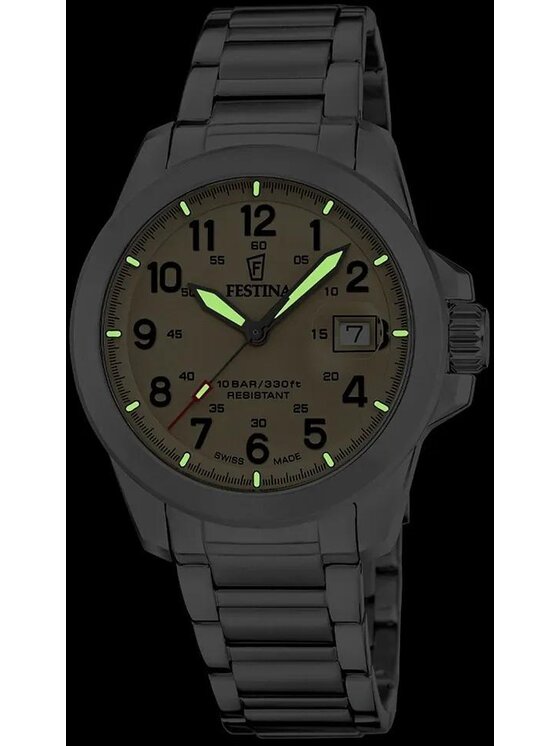 Festina Festina Zegarek F20081-1 Srebrny