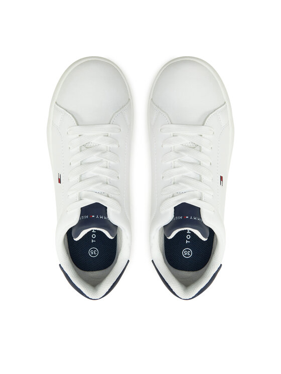 Tommy Hilfiger Tommy Hilfiger Tenisice Low Cut Lace-Up Sneaker T3X9-33848-1355 S Bijela