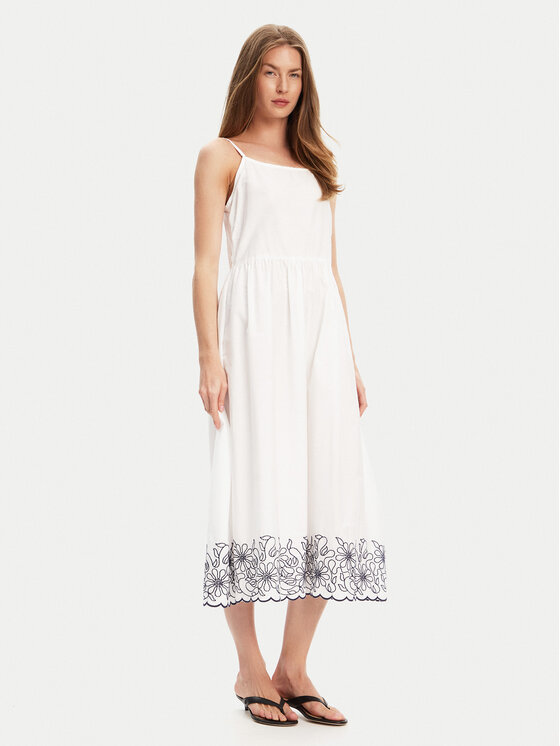 United Colors Of Benetton United Colors Of Benetton Лятна рокля 4KUSDV0B7 Бял Regular Fit