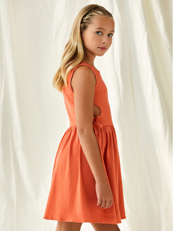 Mayoral Mayoral Vasaras kleita 6965 Oranžs Regular Fit