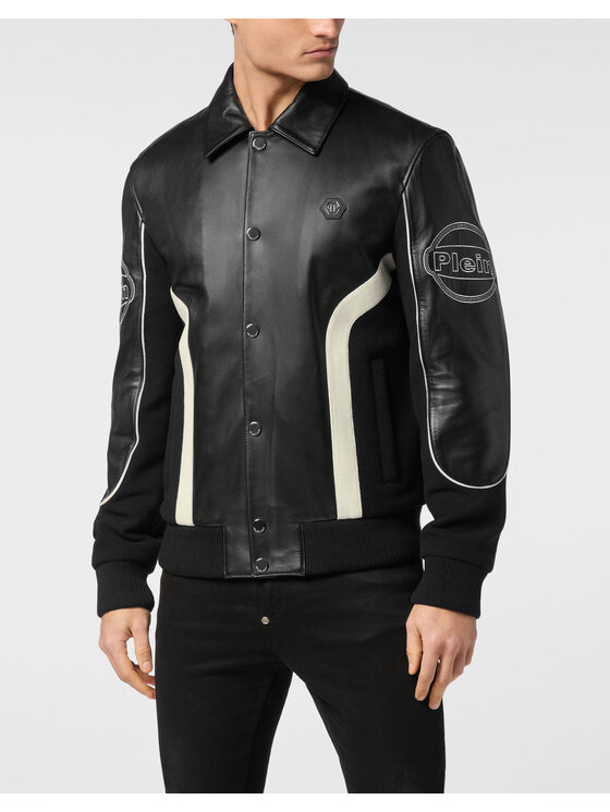 PHILIPP PLEIN PHILIPP PLEIN Kurtka bomber 24367 Czarny Regular Fit