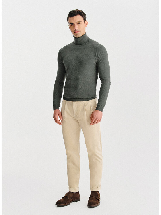 Pako Lorente Pako Lorente Sweter P25WN-2X-032 Zielony Classic Fit