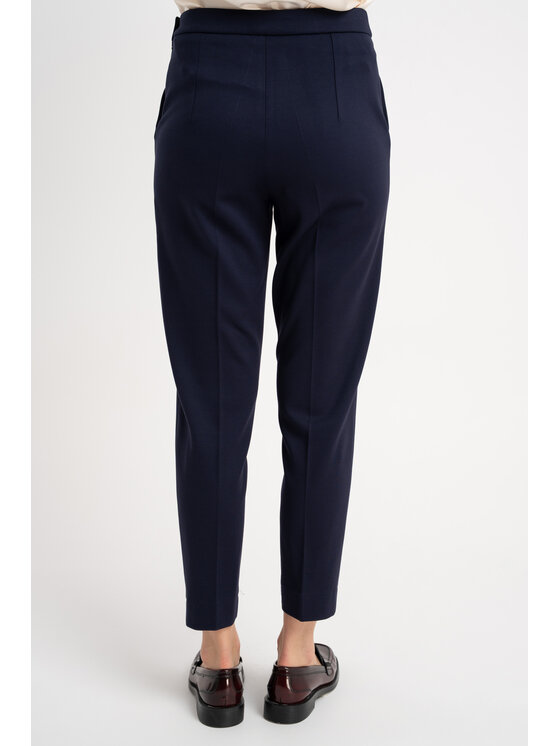 CLICK CLICK Spodnie materiałowe 30-454 Granatowy Slim Fit