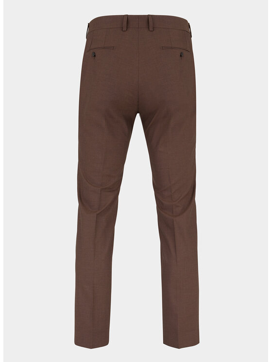 Pako Lorente Pako Lorente Spodnie garniturowe P21WF-6G-075 Brązowy Slim Fit