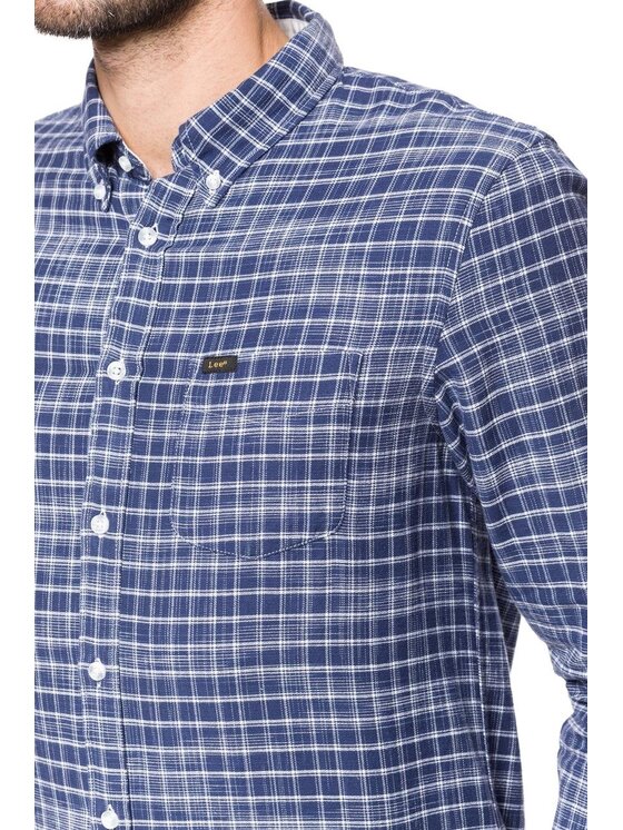 Lee Lee Camicia BUTTON DOWN Blu Regular Fit