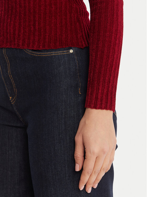 Guess Guess Sweter W5BR62 Z0890 Czerwony Slim Fit