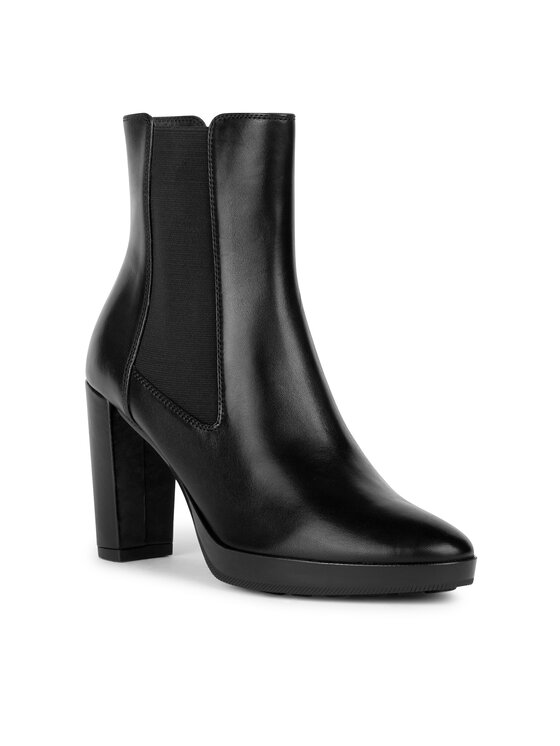 Geox Geox Īsie zābaki D Walk Pleasure 85 D35TFC 00043 C9999 Melns