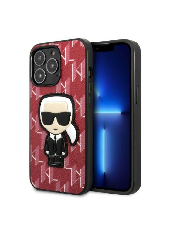 Etui na telefon KARL LAGERFELD, Czerwone, iPhone 13 Pro Max