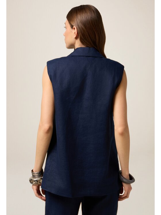 Oltre Oltre Giacca di transizione L023R000028N034 Blu Baggy Fit