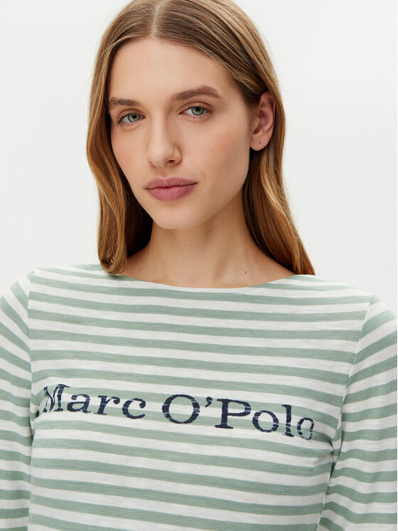 Marc O'Polo Marc O'Polo Blúz 502 2196 52131 Zöld Regular Fit