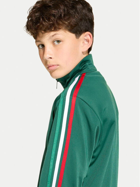 adidas adidas Bluza Firebird KC7051 Zielony Loose Fit