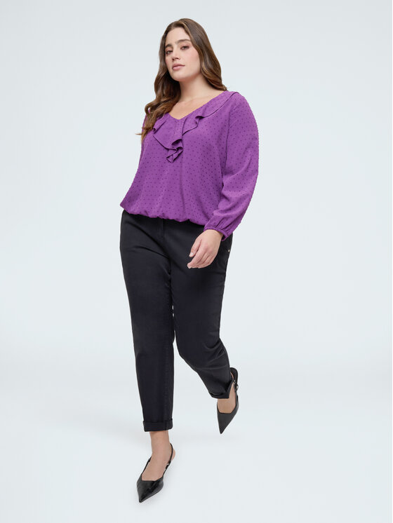 Fiorella Rubino Fiorella Rubino Pantaloni di tessuto P712T005165N033 Nero Regular Fit