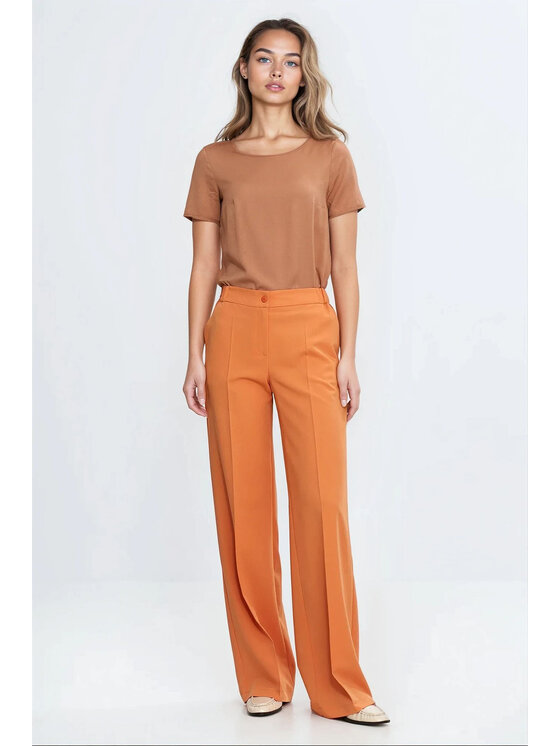 NIFE NIFE Halenka B193 Hnědá Regular Fit