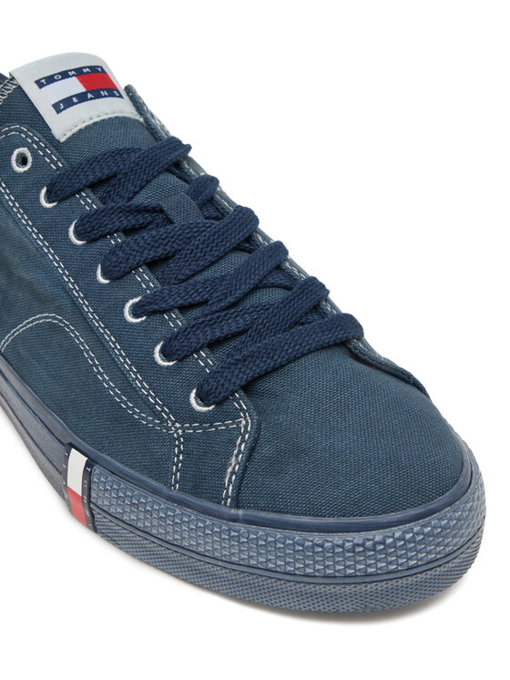 Tommy Jeans Tommy Jeans Tenisice Archive Vulc. Y2K Washed Canvas EM0EM01720 Tamnoplava