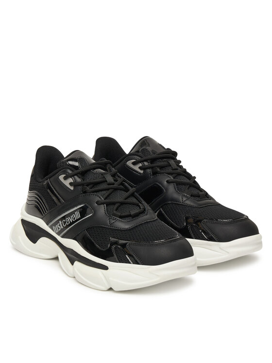 Just Cavalli Just Cavalli Sneakersy 79QA3SA1 ZSD34 Černá