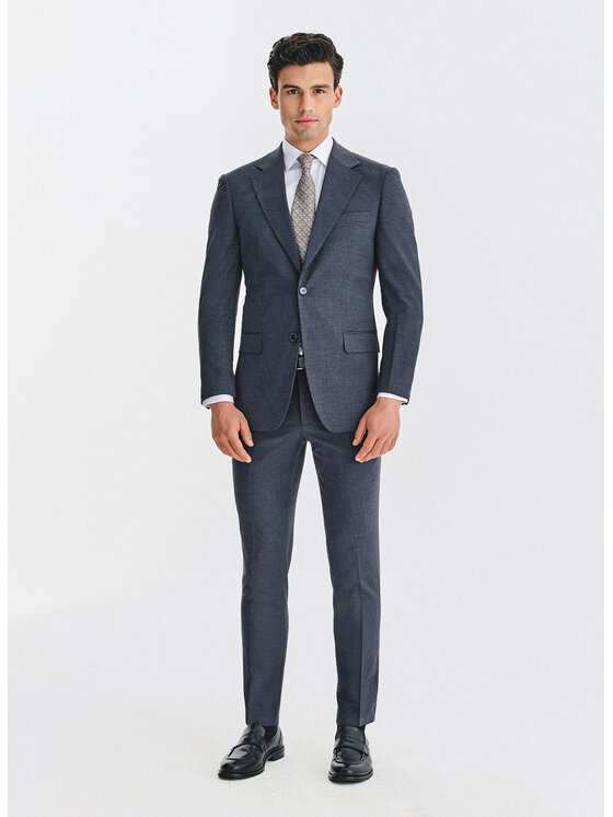 Pako Lorente Pako Lorente Marynarka P25WF-3G-007 Granatowy Slim Fit