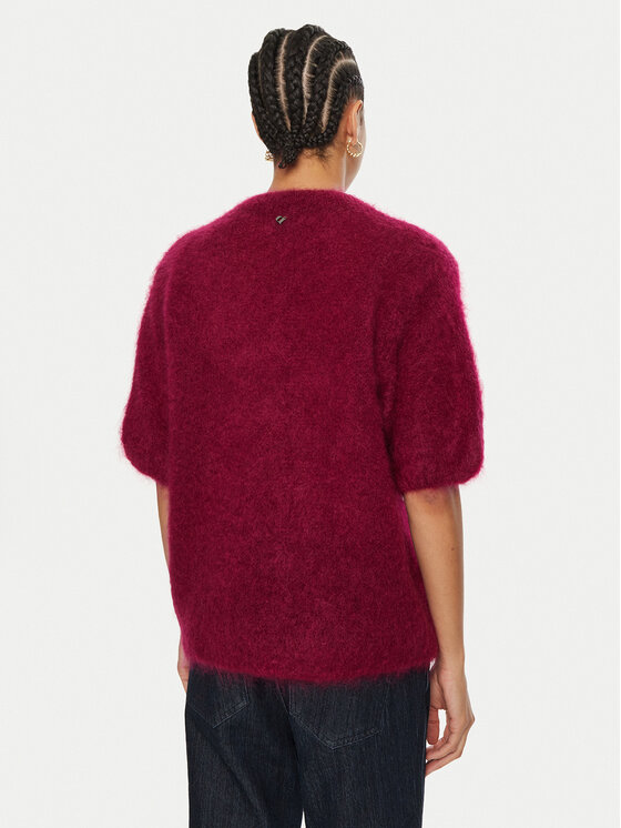 Dixie Dixie Džemper M277K008A Tamnocrvena Relaxed Fit