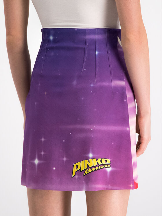 PINKO Pinko Trapezförmiger Rock 20192 PBK2 1B144P 7811 Violett Slim Fit