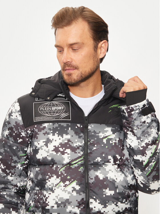 Plein Sport Plein Sport Télikabát AADC MRB2555 SXV005N Fekete Regular Fit
