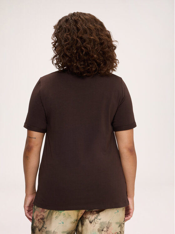 Fiorella Rubino Fiorella Rubino T-shirt G0EQL009367N022 Marrone Regular Fit