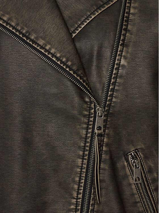 Gina Tricot Gina Tricot Giacca in similpelle 21998 Nero Oversize