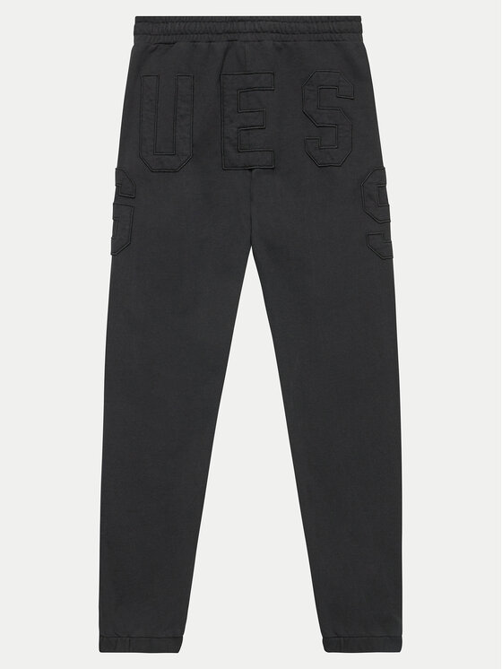 Guess Guess Παντελόνι φόρμας L4YQ13 KAD73 Μαύρο Relaxed Fit