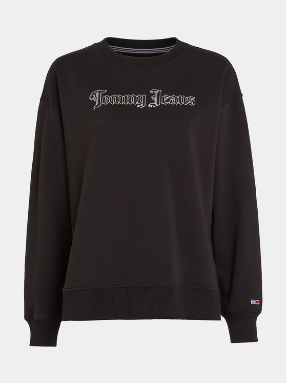 Tommy Jeans Tommy Jeans Majica dugih rukava Grunge DW0DW16401 Crna Relaxed Fit