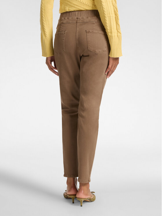 Elena Mirò Elena Mirò Pantaloni di tessuto P152P000343N022 Marrone Skin Fit