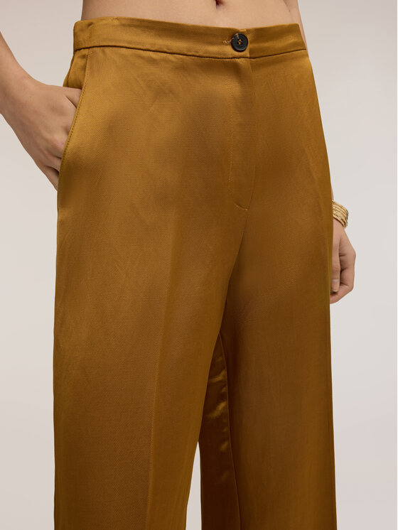 Motivi Motivi Pantaloni di tessuto P00KQ004569N038 Giallo Over Fit