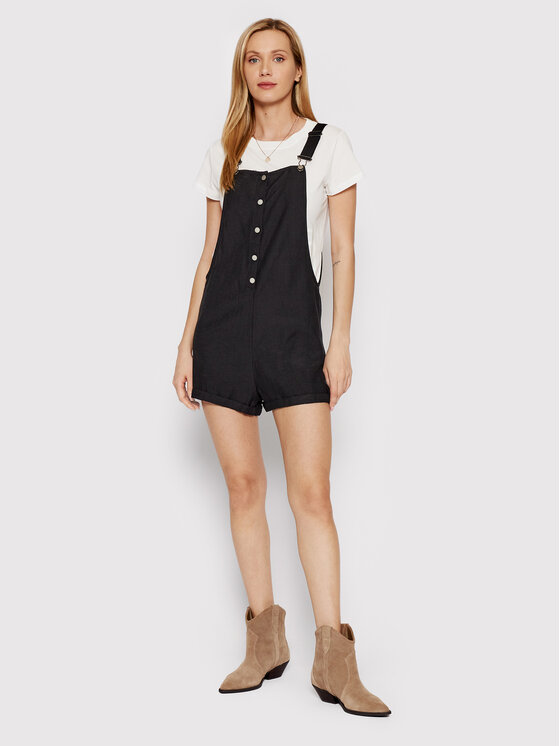 Roxy Roxy Гащеризон с презрамки Back To Goodbye ERJWD03617 Черен Regular Fit