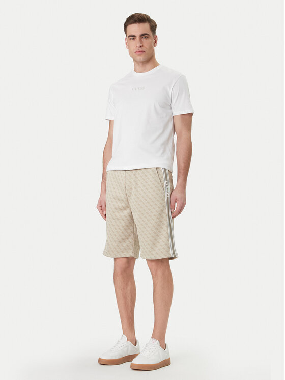 Guess Guess Спортивні шорти Z6GD12 K3220 Бежевий Regular Fit