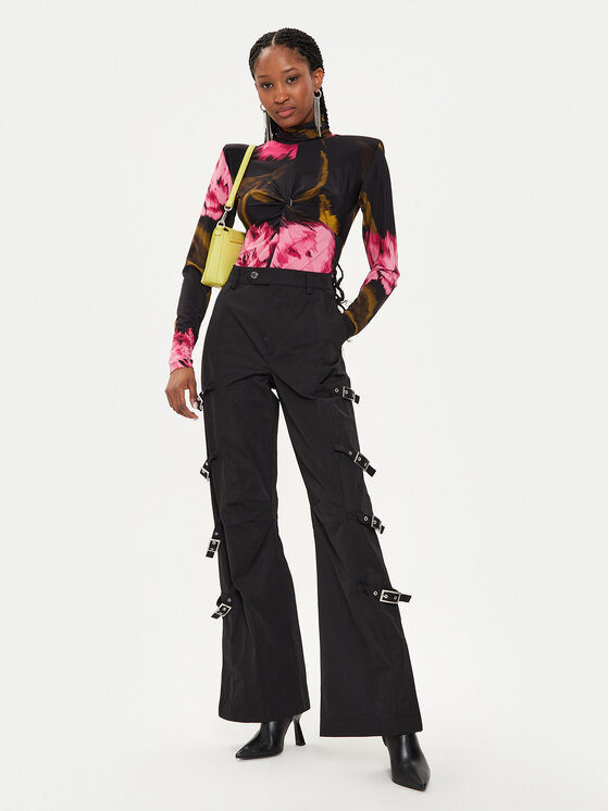 Gestuz Gestuz Auduma bikses 10908260 Melns Regular Fit