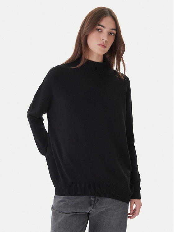 Kontatto Pulover 3M0822C Negru Relaxed Fit