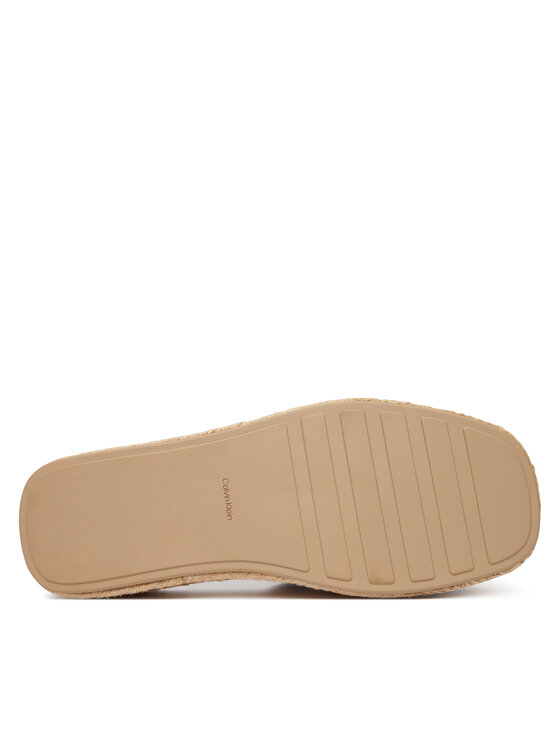 Calvin Klein Calvin Klein Espadryle Flatf Espa Mule Nub Mg HW0HW02890 Beżowy