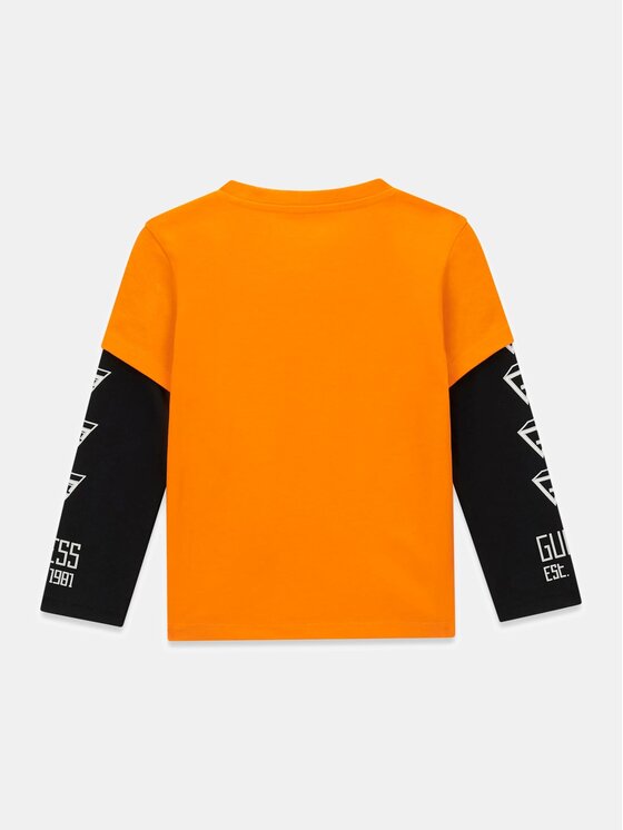 Guess Kids Guess Kids T-Shirt 185497 Oranžová Classic Fit