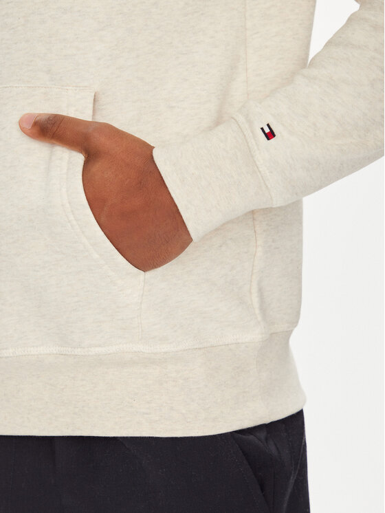 Tommy Hilfiger Tommy Hilfiger Majica dugih rukava Logo MW0MW11599 Bež Regular Fit