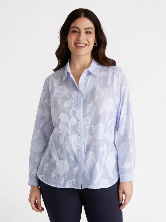 Fiorella Rubino Fiorella Rubino Camicia 5022T001241N0R4 Turchese Regular Fit