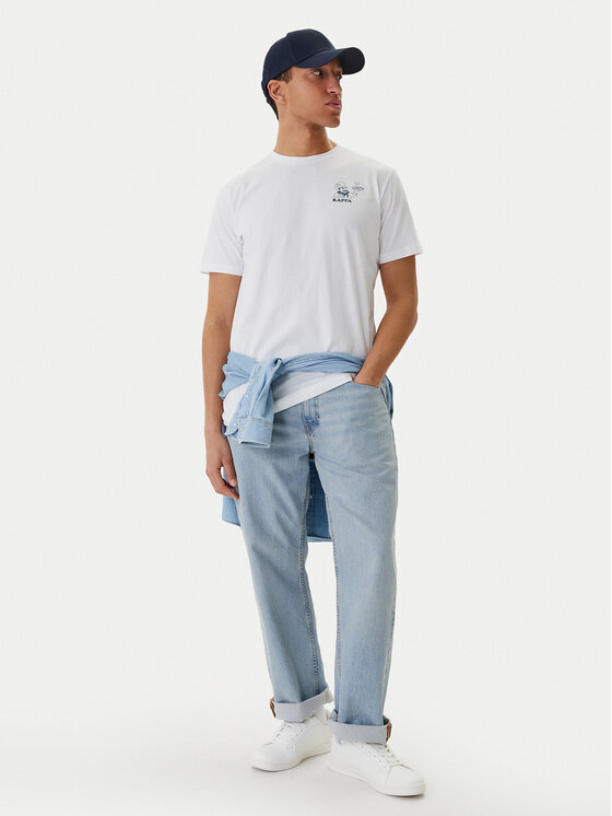 Kappa Kappa T-Shirt Ichico 37276JW Biały Regular Fit