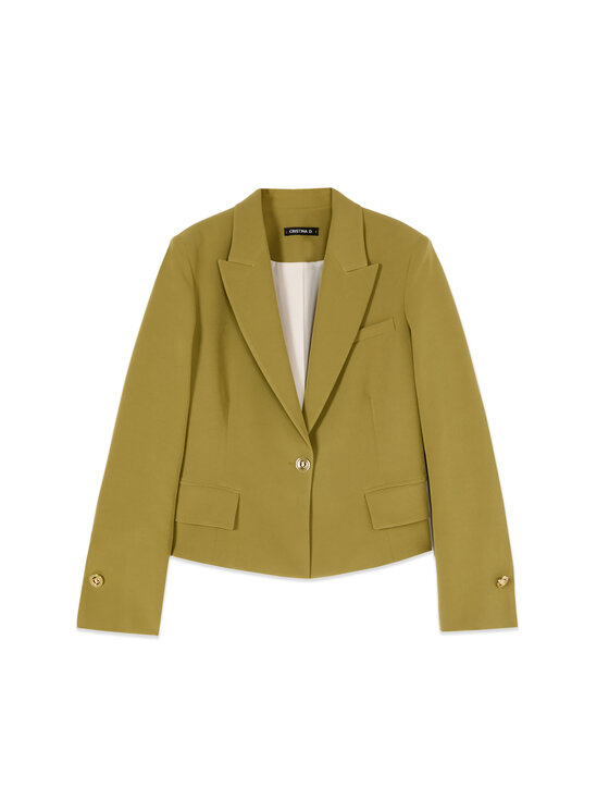 Oltre Oltre Giacca di transizione Q046R004679N025 Verde Slim Fit